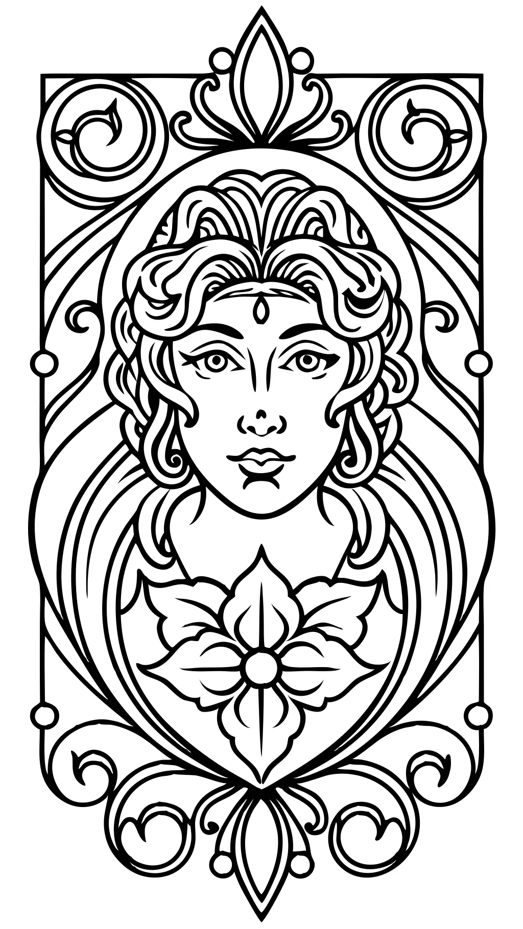 alphonse mucha coloring pages